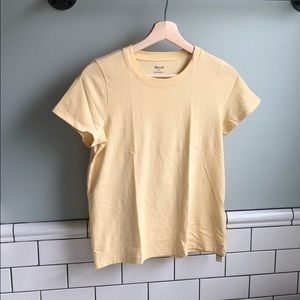 NWT Madewell Northside Vintage Tee in Light Lemon